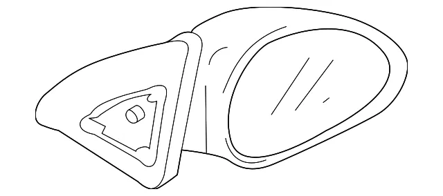 Mirror Assembly - Passenger Side (RH) - Kia (0K31A-69120C02)