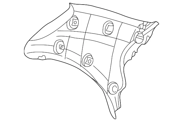 Interior Quarter Panel Trim Panel - Kia (0K32A-6827006)
