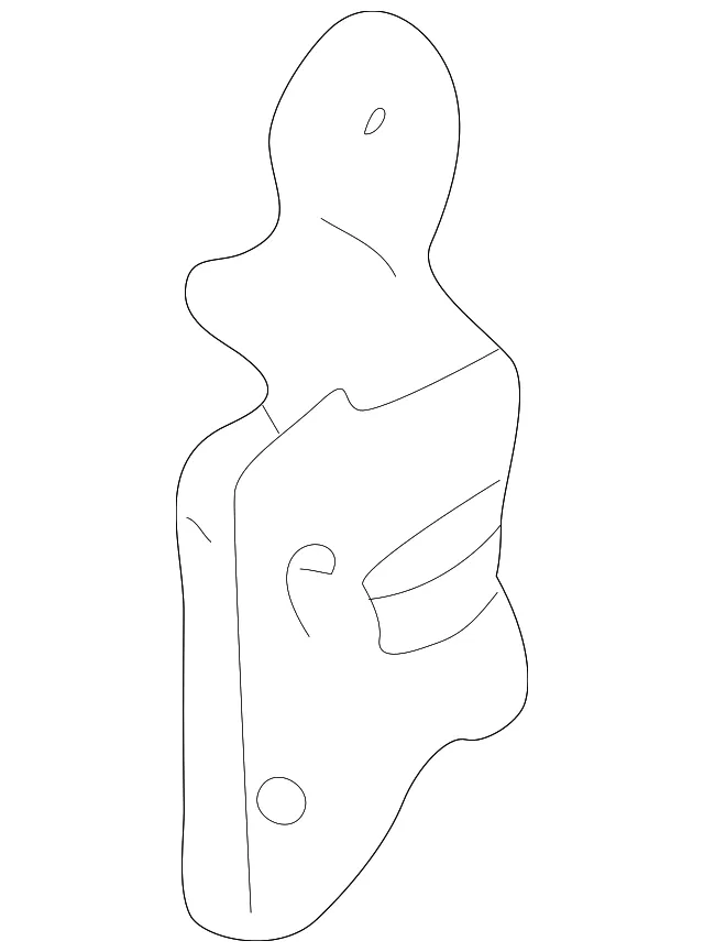 Upper Hinge - Passenger Side (RH) - Kia (0K32A-72210A)