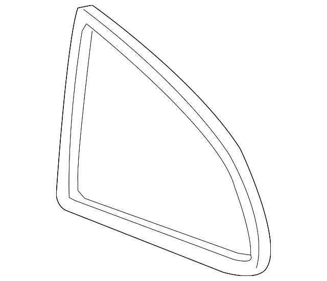 Quarter Panel Glass Spacer - Kia (0K34A-50897)
