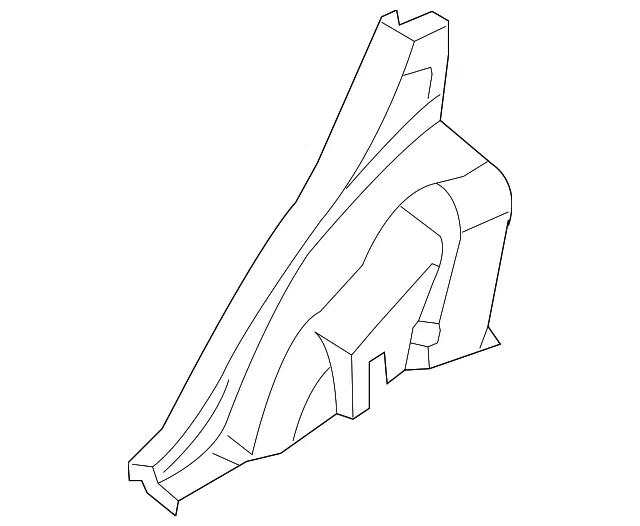 Interior Quarter Panel Trim Panel - Kia (0K34A-68770E08)