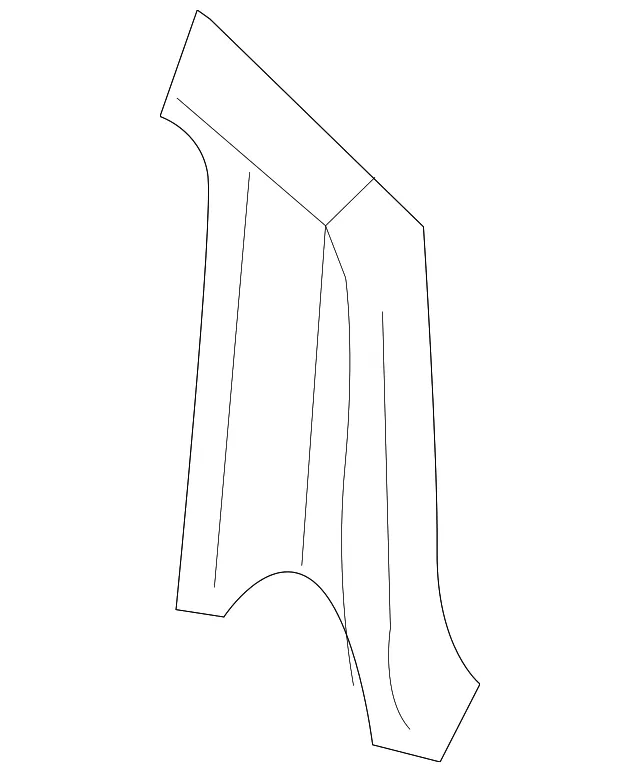 Quarter Panel Reinforcement - Passenger Side (RH) - Kia (0K34A-70190B)