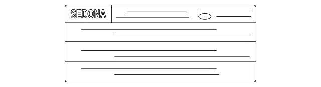Tire Info Label - Kia (0K52Y-69014)