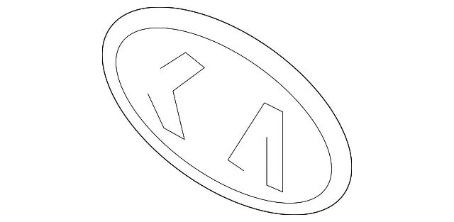 Nameplate - Kia (0K53B-51725)