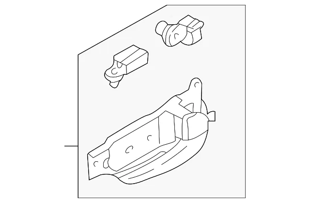 Handle, Inside - Driver's Side (LH) - Kia (0K53B-59330AGE)