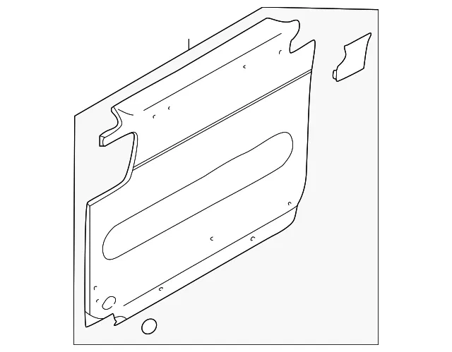Door Trim Panel - Driver's Side (LH) - Kia (0K53C-68310BQ6)