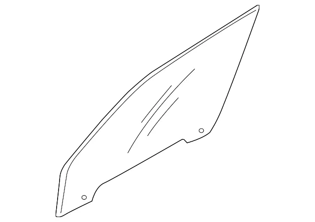 Door Glass - Driver's Side (LH) - Kia (0K54A-59511)