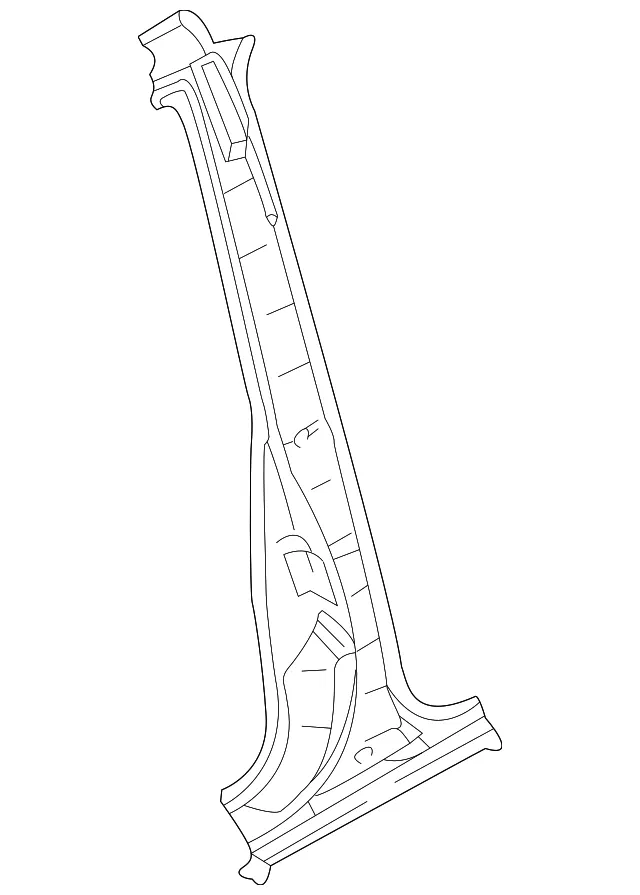 Center Pillar - Driver's Side (LH) - Kia (0K54A-71270B)