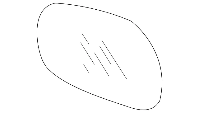 Mirror Glass - Driver's Side (LH) - Kia (0K54B-69183)