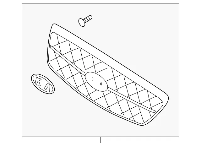 Grille - Kia (0K54H-50710A)