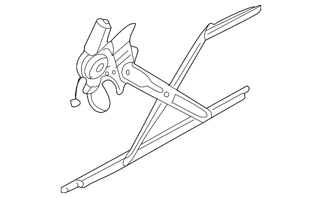 Window Regulator - Driver's Side (LH) - Kia (0K552-59560H)