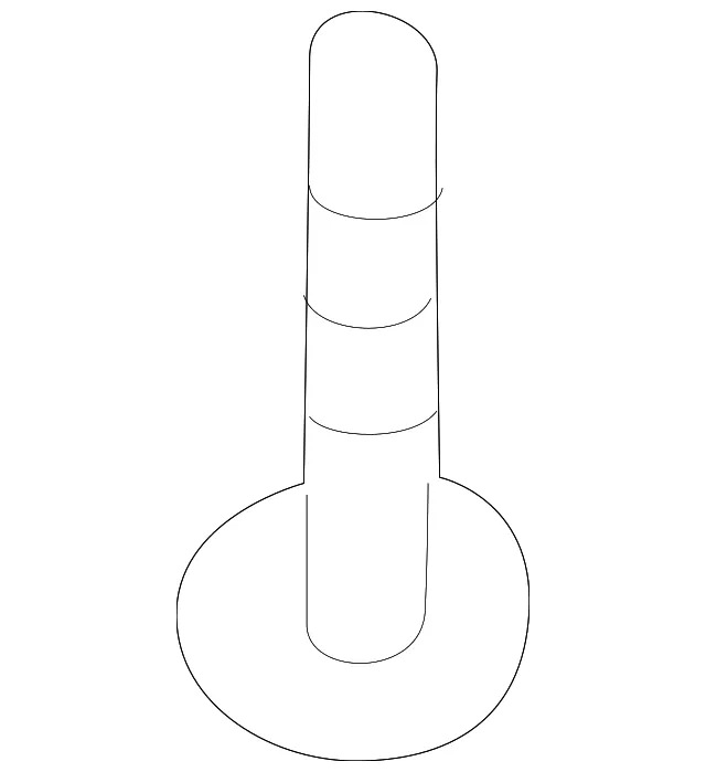 Bumper Cover Bolt - Kia (0K55X-50215)