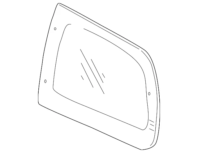 Glass - Driver's Side (LH) - Kia (0K55X-63511B)