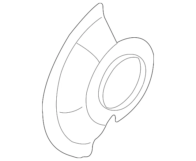 Splash Shield - Passenger Side (RH) - Kia (0K56A-33261)