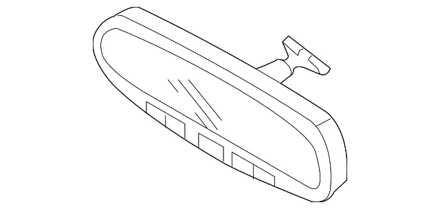 Mirror Inside - Kia (0K57T-69220)
