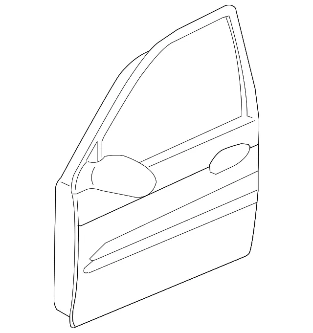 Door Shell - Driver's Side (LH) - Kia (0K59A-59020A)