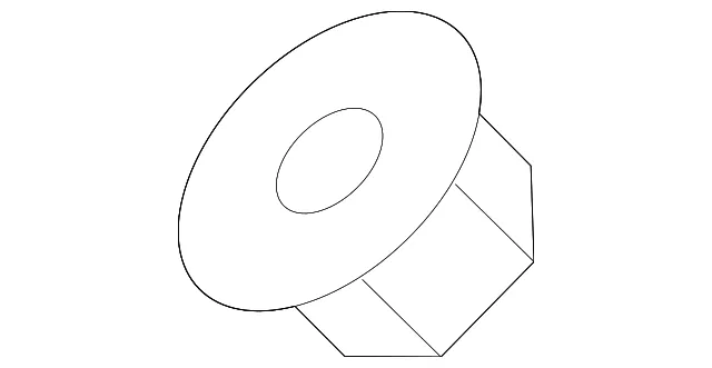 Quarter Panel Splash Shield Nut - Kia (0K95A-68615)