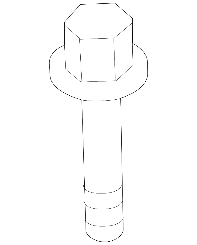 Body B-Pillar Trim Panel Bolt - Kia (11251-06166B)
