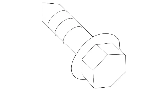 Mirror Assembly Screw - Kia (11254-06163)