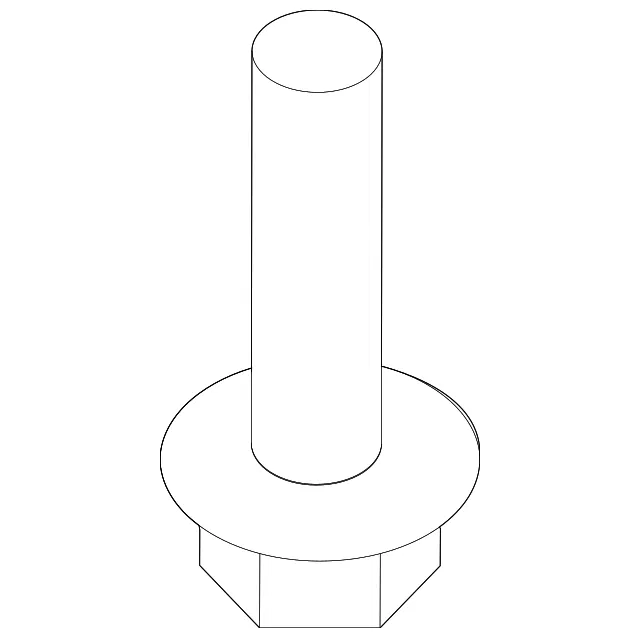 Bumper Cover Bolt - Kia (11267-06207B)