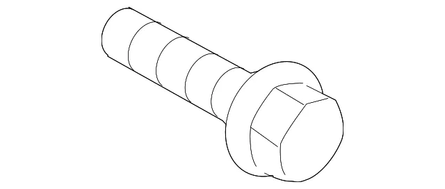 Fuel Door Bolt - Kia (11290-06166B)