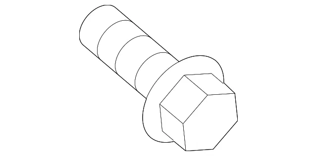 Mirror Assembly Mount Bolt - Kia (11293-06161)