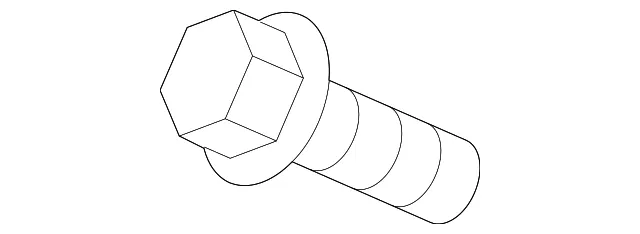 Hinge Cover Bolt - Kia (11403-06106B)