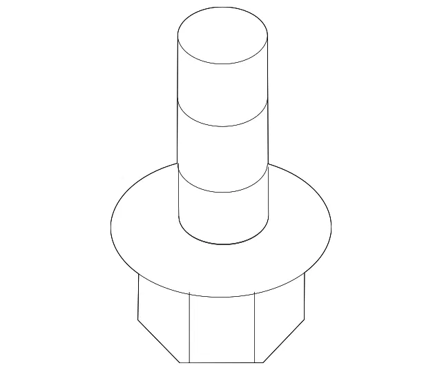 Hood Hinge Bolt - Kia (11403-08201)