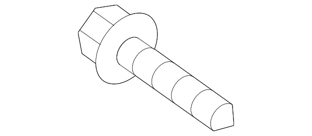 Hinge Assembly Bolt - Kia (11444-08256B)