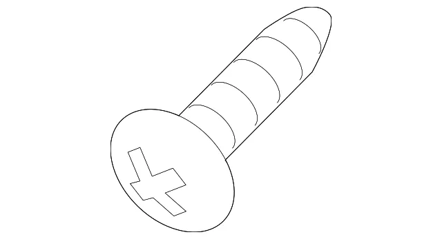 Body Side Molding Retainer Screw - Kia (12431-03107B)