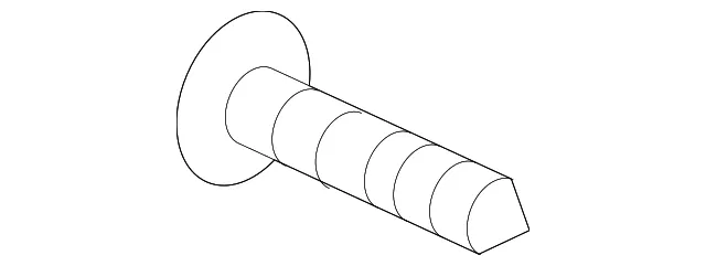 Lower Molding Screw - Kia (12431-03107K)