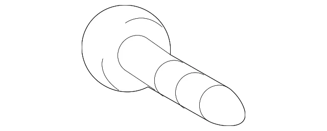 Body Side Molding Screw - Kia (12431-03127B)