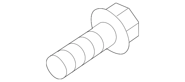Windshield Pillar Trim Screw - Kia (12431-04123)