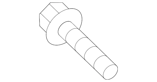 Windshield Pillar Trim Screw - Kia (12431-04143)
