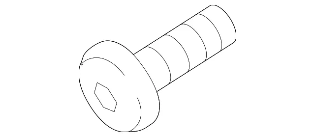 Upper Molding Screw - Kia (12433-03107B)