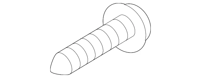 Molding Assembly Retainer Screw - Kia (12433-03109B)