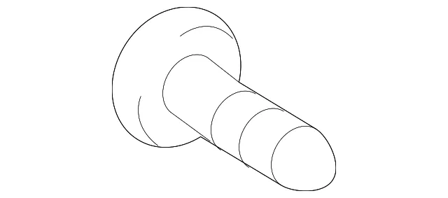 Body Side Molding Screw - Kia (12433-04107K)