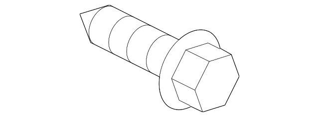 Bumper Cover Screw - Kia (12441-05167B)