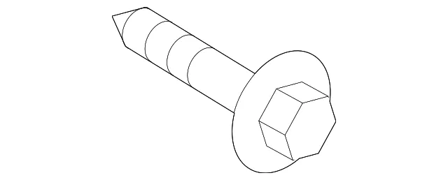 Pillar Trim Screw - Kia (12441-06167K)