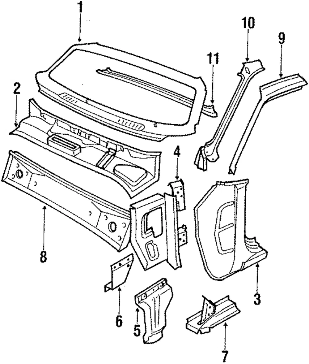 Windshield Header - Volvo (1248005)
