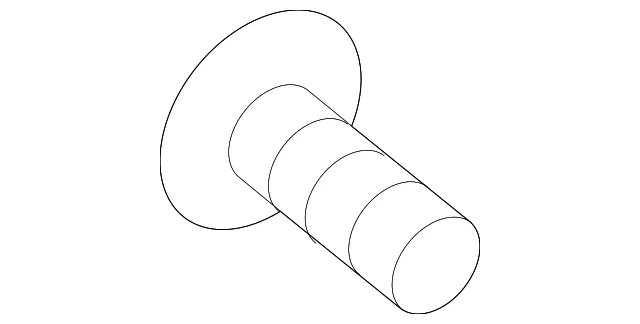 Door Trim Panel Retainer Screw - Kia (12490-04101)
