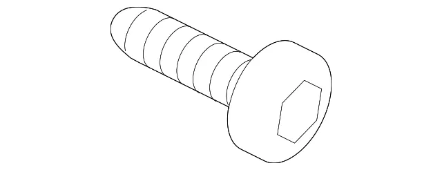 Wheel Opening Molding Screw - Kia (12492-04087B)