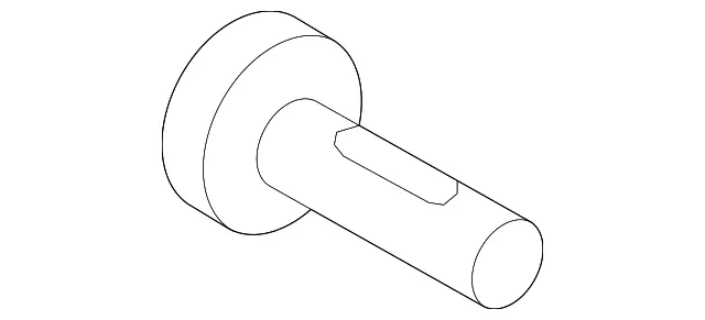 Rear Pillar Trim Screw - Kia (12492-04101)