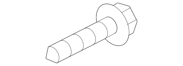 Body Side Molding Screw - Kia (12492-04107B)