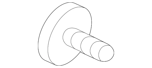 Upper Molding Screw - Kia (12492-04107E)