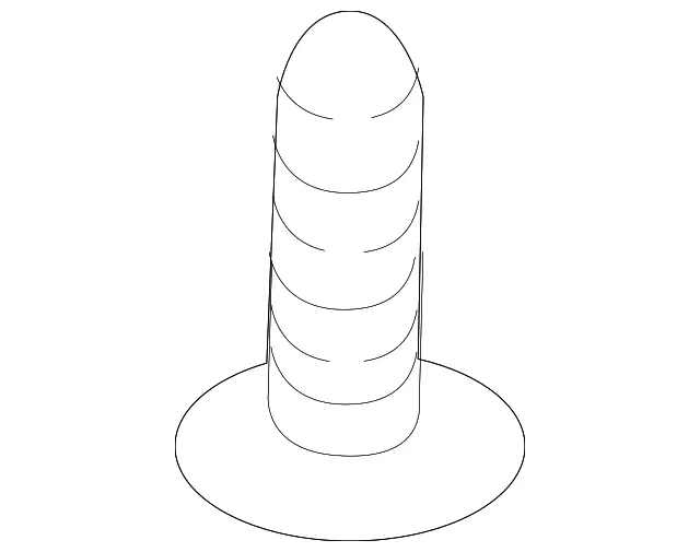 Deflector Retainer Screw - Kia (12492-04127B)
