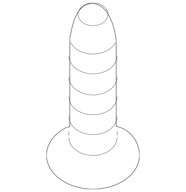 Rocker Molding Screw - Kia (12493-05147B)