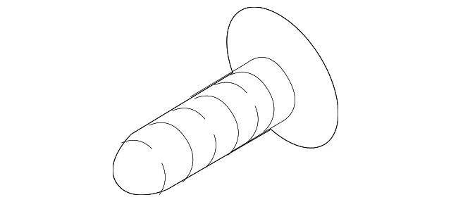 Vent Grille Screw - Kia (12493-05167K)