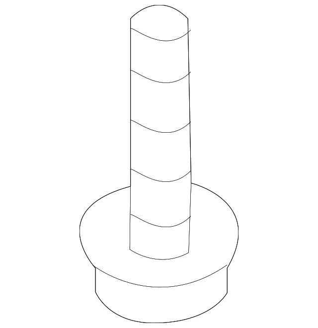 Body Side Molding Screw - Kia (12493-05206B)