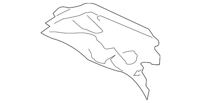 Upper Quarter Trim Cover Plate - Driver's Side (LH) - Volvo (1281828)